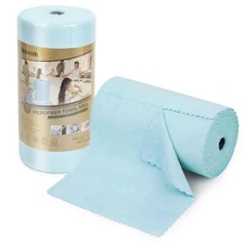 SOOWASH Microfiber Cleaning Cloth Roll 11.8" x 11.8" Lint Free Quick Dry Ultr...
