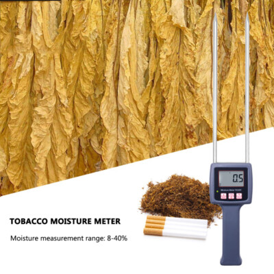 Tobacco Moisture Meter Digital Moisture Content Detector Tester 8 to 40%