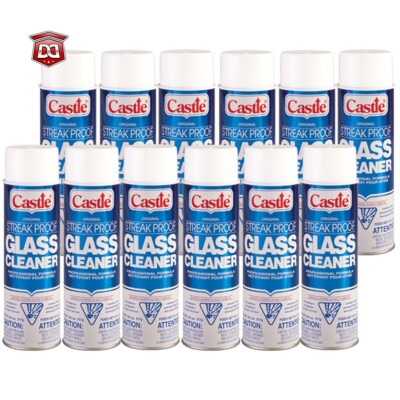 CASTLE Streak Proof Glass Cleaner (Case of 12)