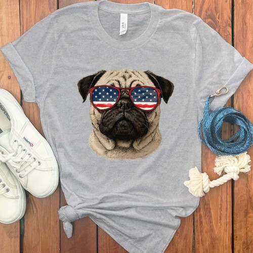 COOLES MOPS PATRIOTISCHES T-SHIRT - Bild 6 von 29