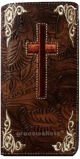 Cross Mens Wallet Texas Western Bifold W058 Brown