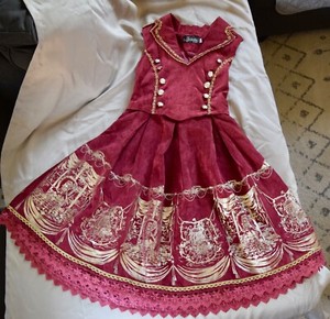 Infanta Brand Lolita Dress Power & Thrones Design JSK Rare Size Small Vintage