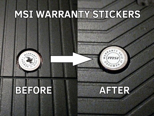 MSI Fragile Stickers,Warranty Stickers Label Use For Asus Acer HP Lenovo Screw - Picture 2 of 7