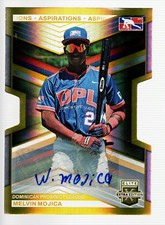 2023 Elite Extra Edition Signatures Aspirations Die-Cut Gold  Melvin Mojica /24