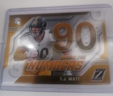 2023 Panini Zenith Behind the Numbers  T.J. Watt Pittsburgh Steelers SHIPS FAST