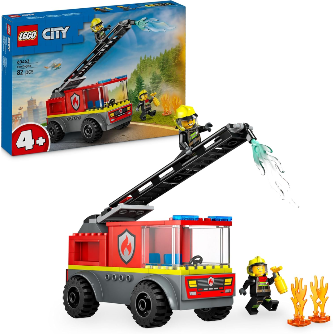 Lego City 60463 Fire Engine 2 Minifigures Building Construction Playset