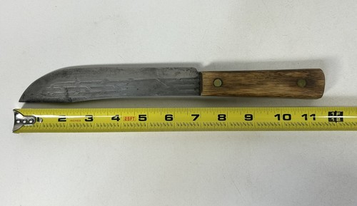 VTG TRU-EDGE ONTARIO KNIFE CO OLD HICKORY 7” CARBON STEEL BLADE BUTCHER KNIFE - Picture 7 of 7