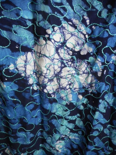 Advance Apparels Womens Blue Abstract Sleeveless Dress Embroidered Rayon Size 3X - Picture 6 of 6