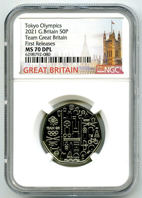 NGC MS68 DPL 2021 東京オリンピックイギリスチーム 50P 2021