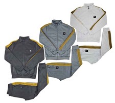 Time Is Money Men's Designer Jacquard Tracksuit Set Full Zip Jacket  Joggers