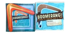 Boomerang Learn to Throw Like a Pro! Boomerang & Instruction Book-FREE SHIP