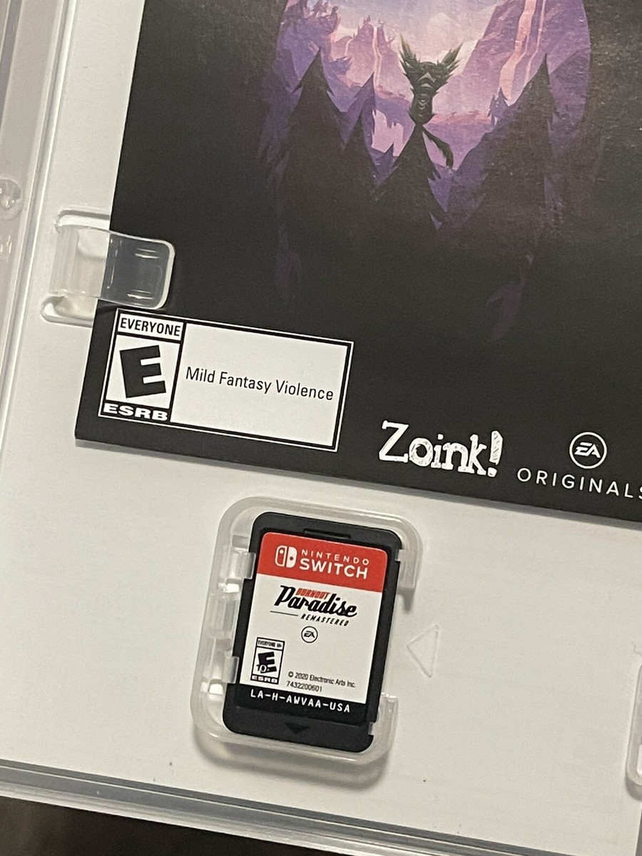 BURNOUT PARADISE REMASTERED NINTENDO SWITCH RACING Game