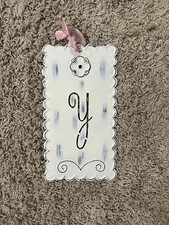 Pottery Barn Kids Decor Metal Hanging Initial   Y  