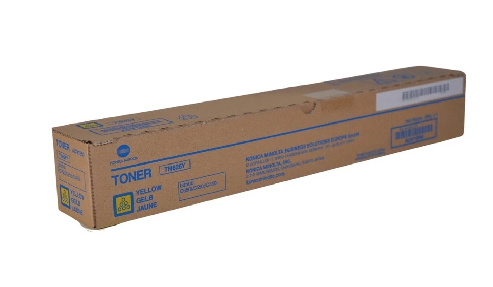 Konica Minolta TN-626 ACV1250 Cartouche de toner Jaune authentique original B - Photo 1/1