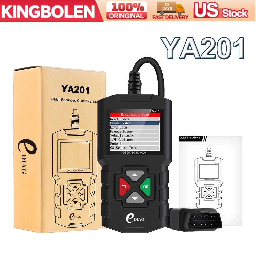 YA201 Auto OBD2 Scanner OBDII Code Reader Check Engine Fault Car Diagnostic Tool-image