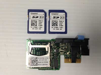 06yfn5 6yfn5 card dell dual sd card module reader r420... Dell PowerEdge Dual SD Card Reader Module & (2) 2GB SD Cards - 06YFN5 ...