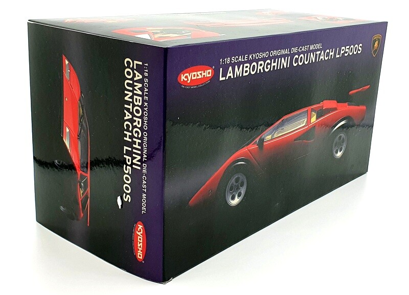 Kyosho 1/18 Scale 08323R - Lamborghini Countach LP500S - Red Kyosho 1/18 Scale 08323R - Lamborghini Countach LP500S - Red