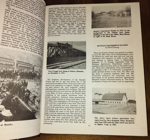 1977 Sod 'N Seed 'N Tumbleweed a History of the Huntley Project Book Montana MT - Picture 8 of 12