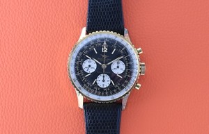 Authentic Breitling Navitimer 806 Gold Plated Box Papers 1970 Old Stock