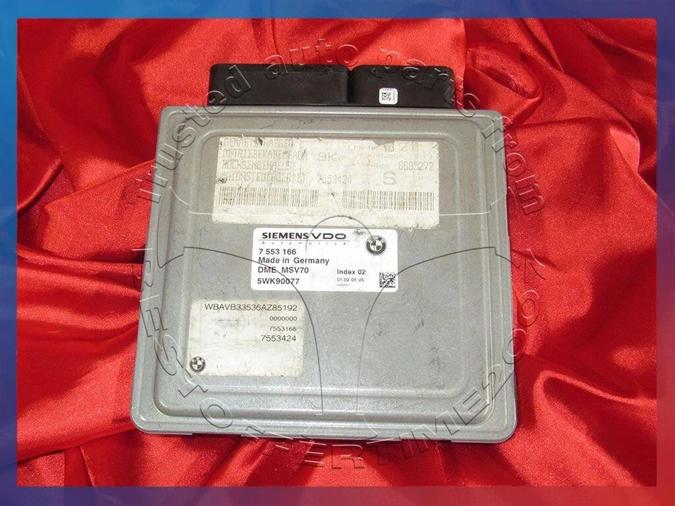 MOTOR BMW E90 E92 E60 E61 E63 3 5 6 SERIES 3.0I N52 MÓDULO DME MSV70 7553166 Foto 2 de 4