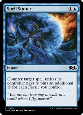x4 Spell Stutter WOE MTG 69 COMMON M/NM 4x