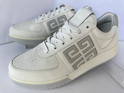 New Givenchy Men's G4 Low Sneakers Size 11 Tennis Shoes White Leather