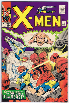X-Men #15 Marvel 1965 '' The Origin of the Beast ! '' | eBay