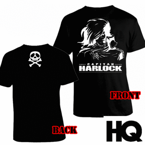 Captain Capitan Harlock Space Pirates T shirt Maglia Arcadia - Imagen 1 de 1