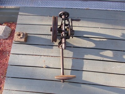 Antique Blacksmith Manual Post Drill Press, works - Pd 20