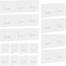 15 Pack Shower Caddy Adhesive Replacement, Adhesive Shelves Hooks Caddy Shelves