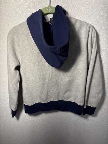 Lauren Polo Ralph Lauren Kids Youth Hoodie Sweatshirt Zip Gray Navy Size 10/12 - Picture 6 of 13