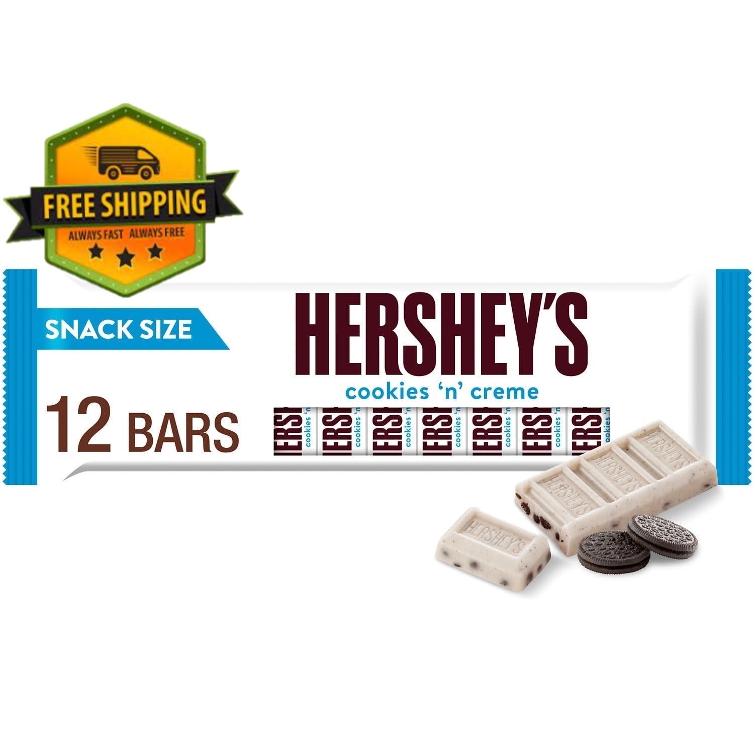 Hershey&rsquo;s Cookies &lsquo;n&rsquo; Creme Snack Size Candy Bars &ndash; 