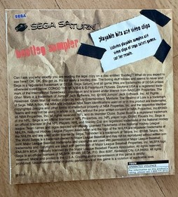 Rare Sega Saturn 3 Free Games Bundle Sleeve - NOT FOR RESALE - Promo Pack 1996