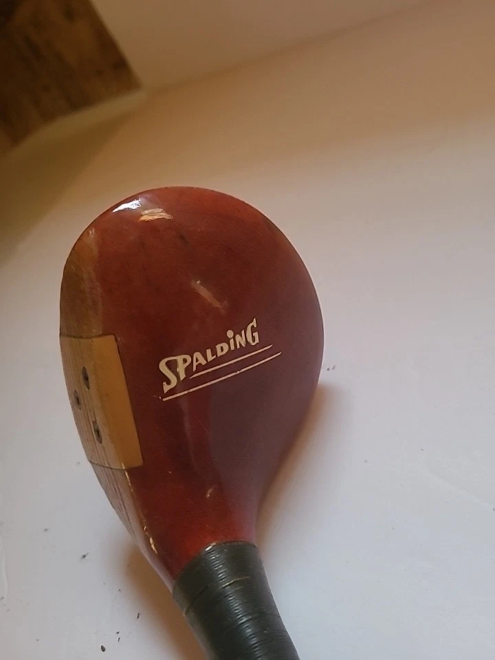 VINTAGE SPALDING DRIVER, GOLF CLUB PERSIMMON WOOD, MODEL 1335. - Image 2 of 4