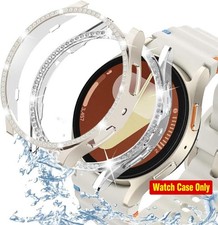 2-Pack Bumper Case For Samsung Galaxy Watch 7 40mm Bling Diamond Protective Cove