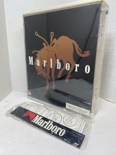 Vintage Philip Morris Marlboro Cigarette Display Case Store Counter Display Pack