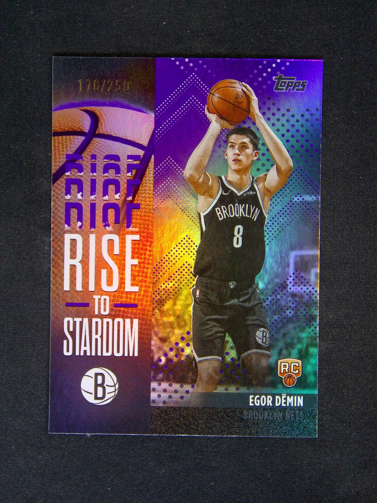 2025-26 Topps Flagship Egor Demin RC Rookie Rise To Stardom Purple /250