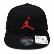 Jordan Jumpman Pro Cap Child 4-7 Black Gym Red Snapback Hat 8A1795-KR5 NWT