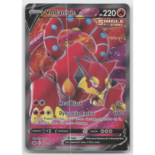 Volcanion V Holo Chilling Reign 162/198 Ultra Rare HP Pokemon