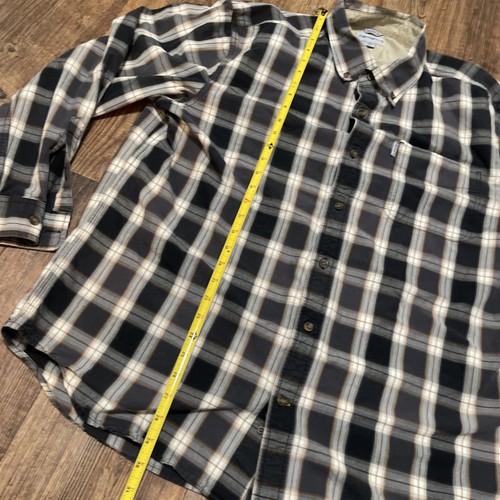 Carhartt Herren Langarm Button Plaid Flanell Hemd XL Relaxed Fit - Bild 2 von 7