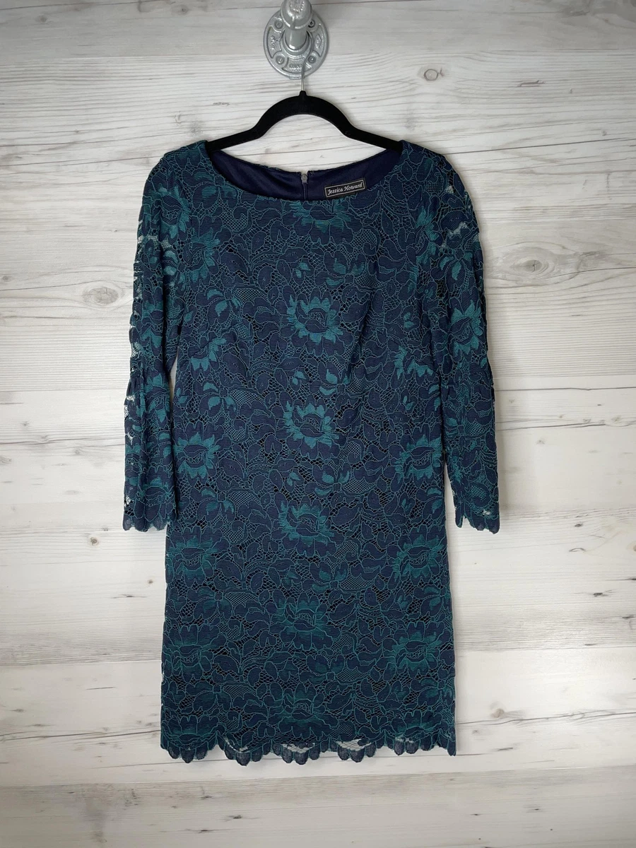 green emerald velvet dress Jessica Howard Women's Dress, Navy, 6 at Amazon Women's Clothing store main image 1