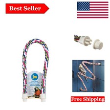 Pet Comfy Perch: Flexible Multi-Color Rope for Large Birds