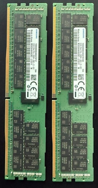 Samsung 32GB 2Rx4 PC4-2666V DDR4 ECC RDIMM Server Memory M393A4K40CB2-CTD7Y