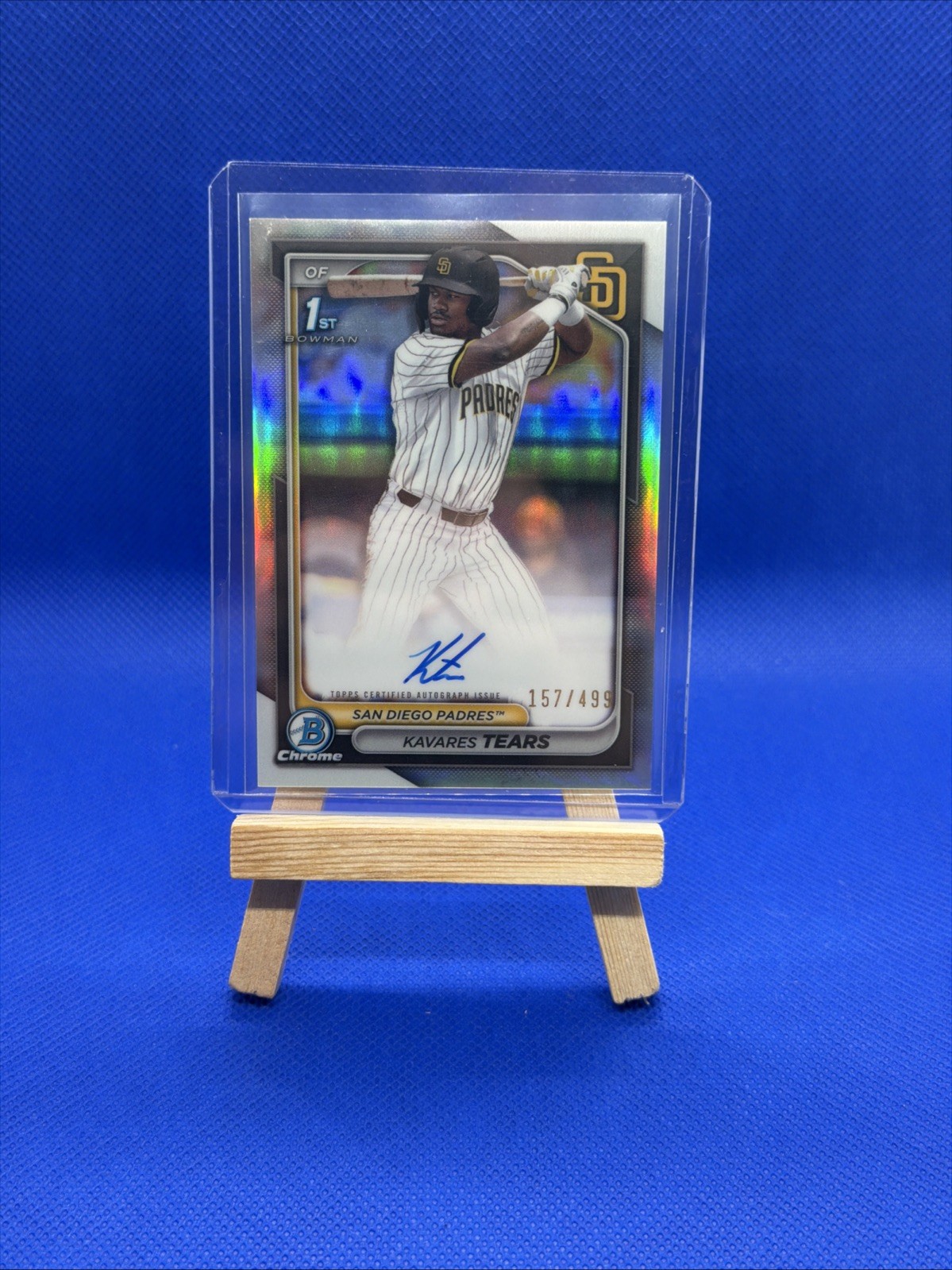 2024 Bowman Draft - Chrome Autographs Kavares Tears #CPA-KT Refractor /499
