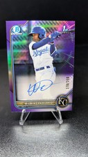 2022 Bowman 1st Chrome Wilmin Candelario Auto Purple Refractor 178/250 #CPA-WC