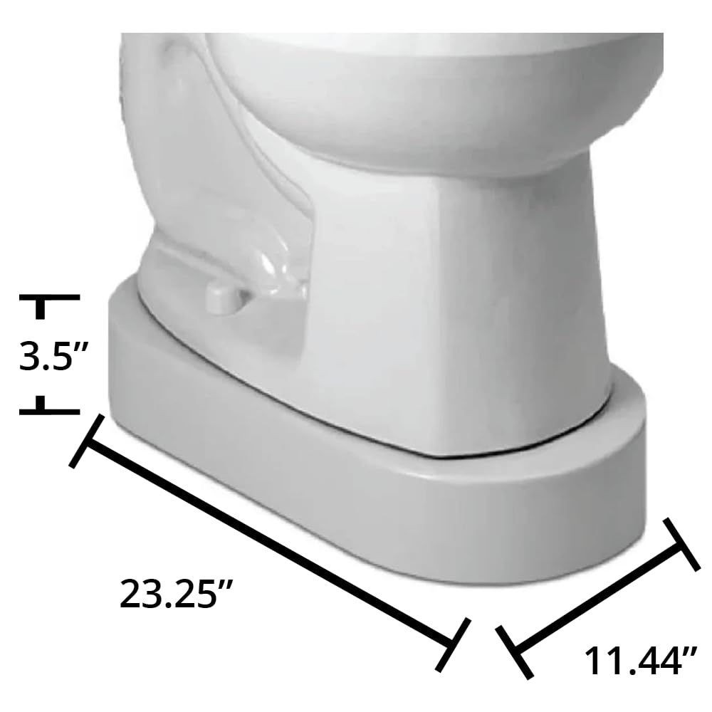Toilet Riser - 3.5" High Toilet Riser Base for Handicap and 