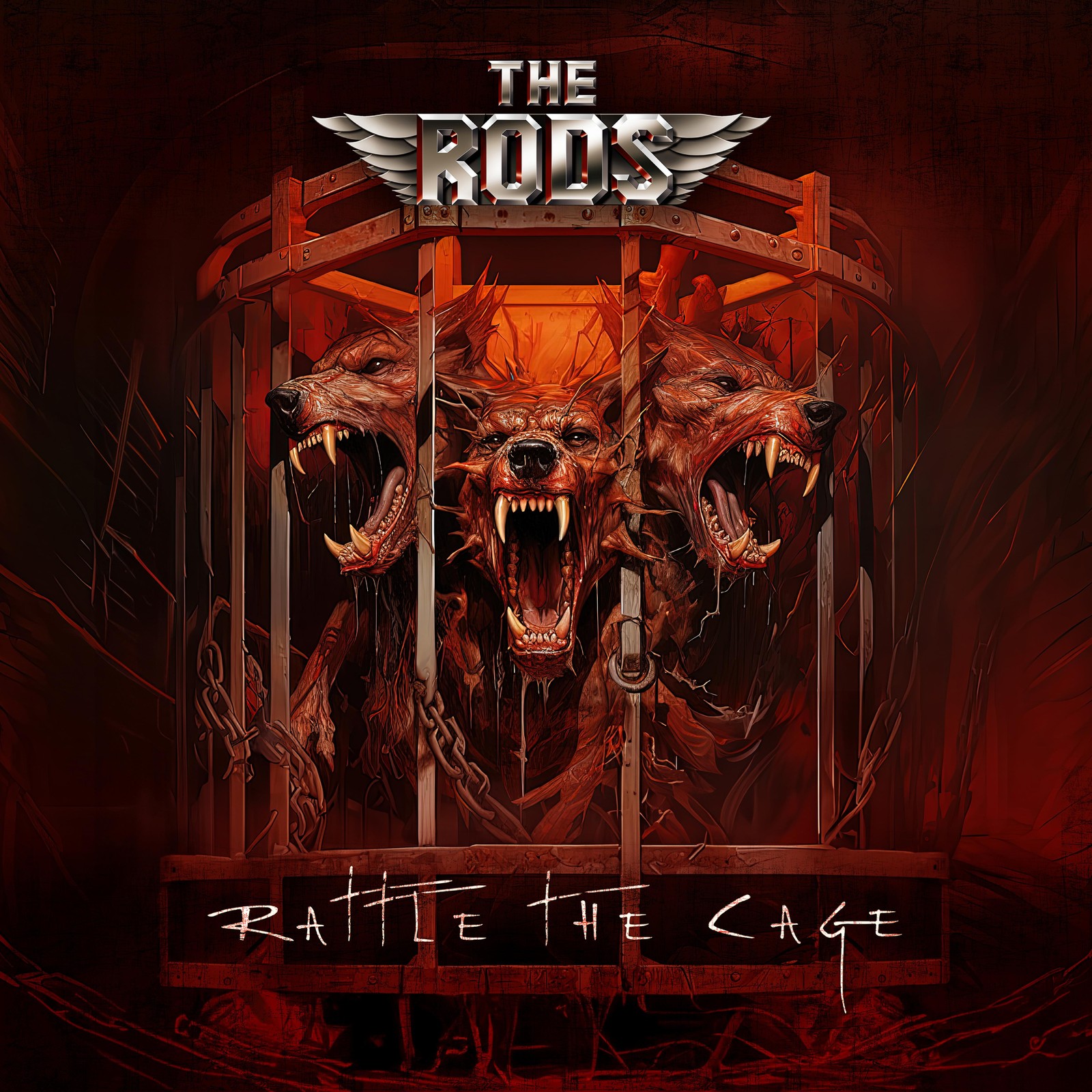 The Rods Rattle the Cage (Vinyl LP) 12" Album (Clear vinyl)