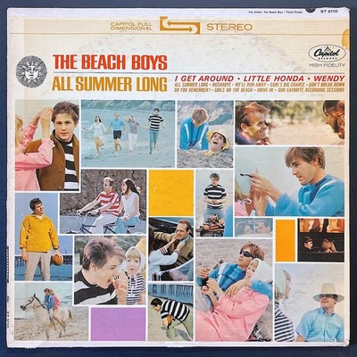 Beach Boys   All Summer Long LP (1964 Capitol ST 2110 Stereo Vinyl Record)