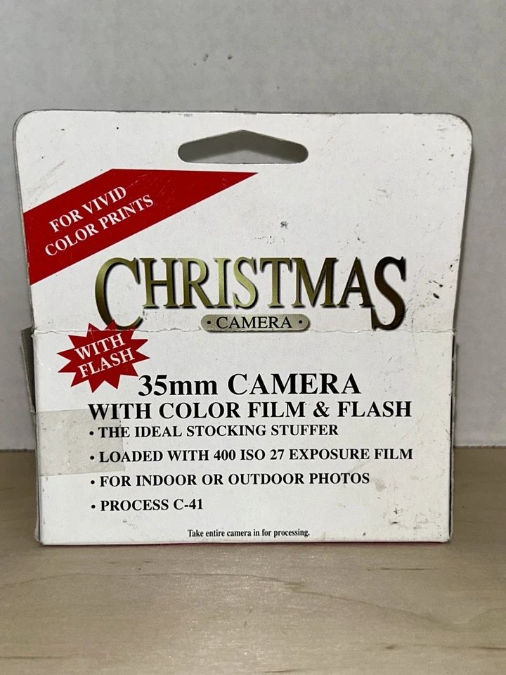 NOS Disposable 35MM ISO 400 Camera Christmas 27 Exposure EXP 2000 - Image 2 of 4