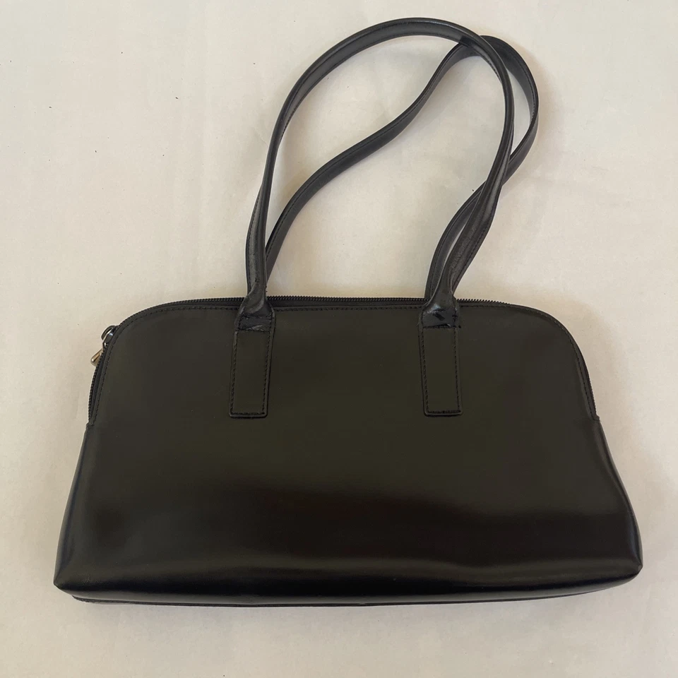 Furla Black Leather Shoulder Satchel Bag Vintage - Image 2 of 4